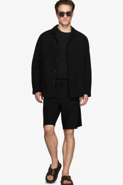 VOLUME Black linen blend blazer