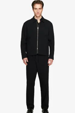 VOLUME Black linen blend jacket