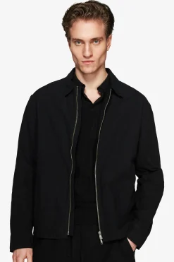 VOLUME Black linen blend jacket