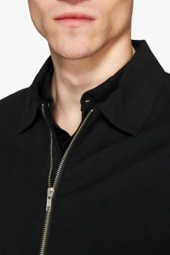 VOLUME Black linen blend jacket