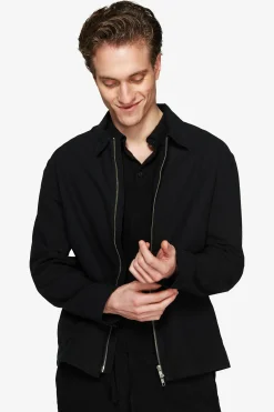VOLUME Black linen blend jacket