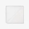 White contrasting profiles pocket square