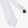 White lily pattern tie