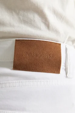 White 5-pockets gabardine trousers
