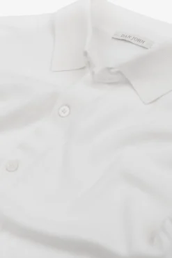 White short sleeved knit shirt